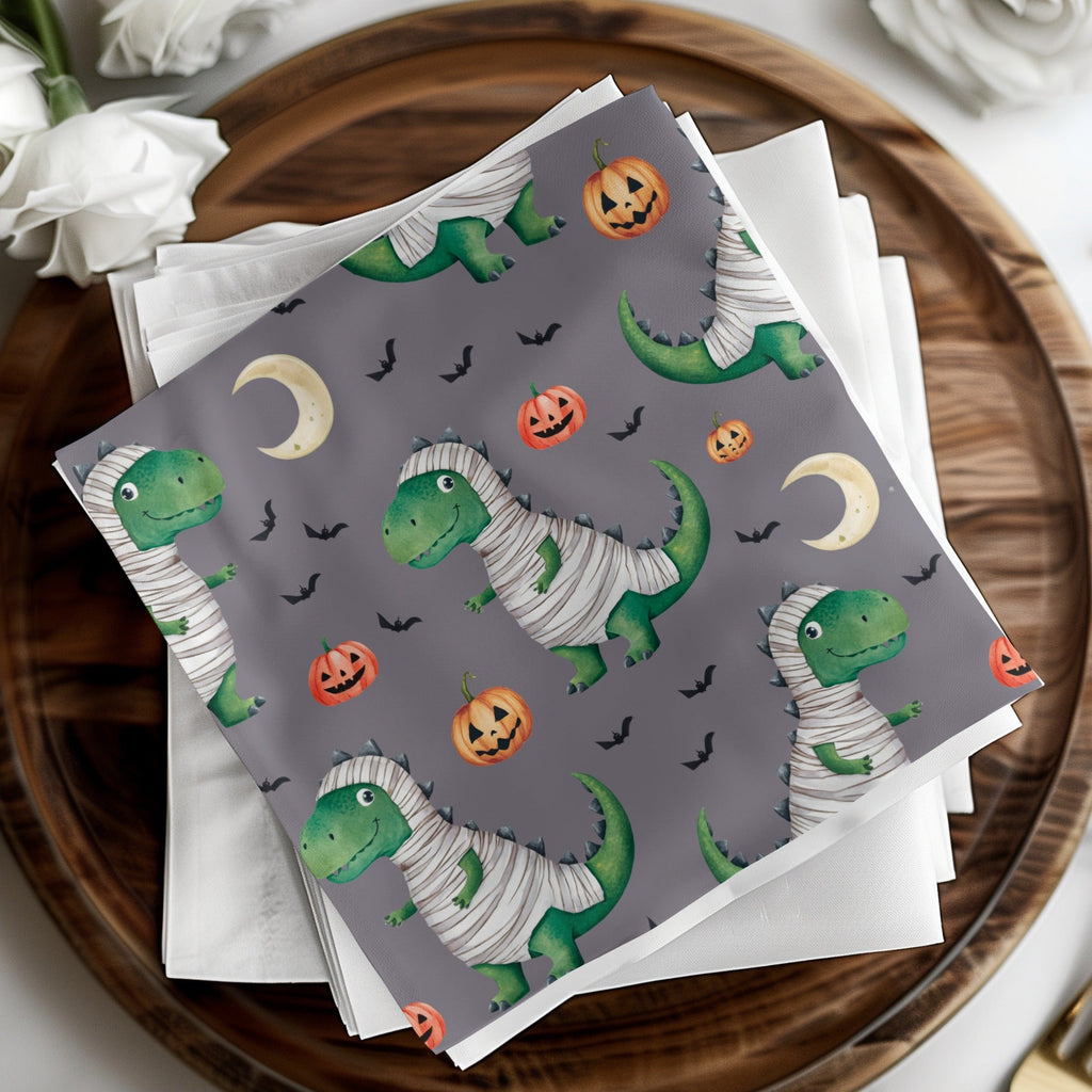 Mummy Dinosaur Watercolor Floral Pattern - Moore and Mountain