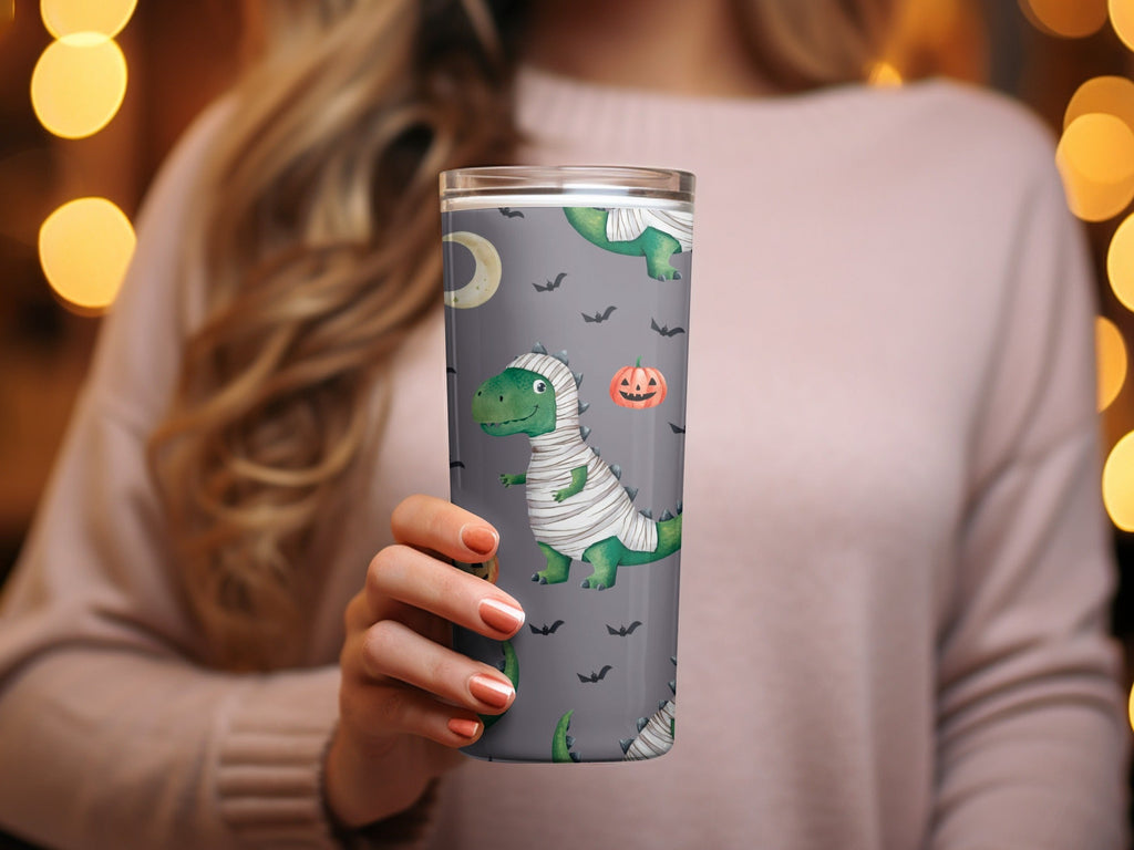 Mummy Dinosaur Watercolor Floral Pattern - Moore and Mountain