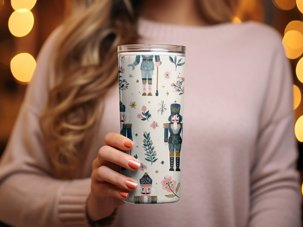 Nutcracker Toy Soldier Floral Festive Design Holiday Digital - Moore and Mountain