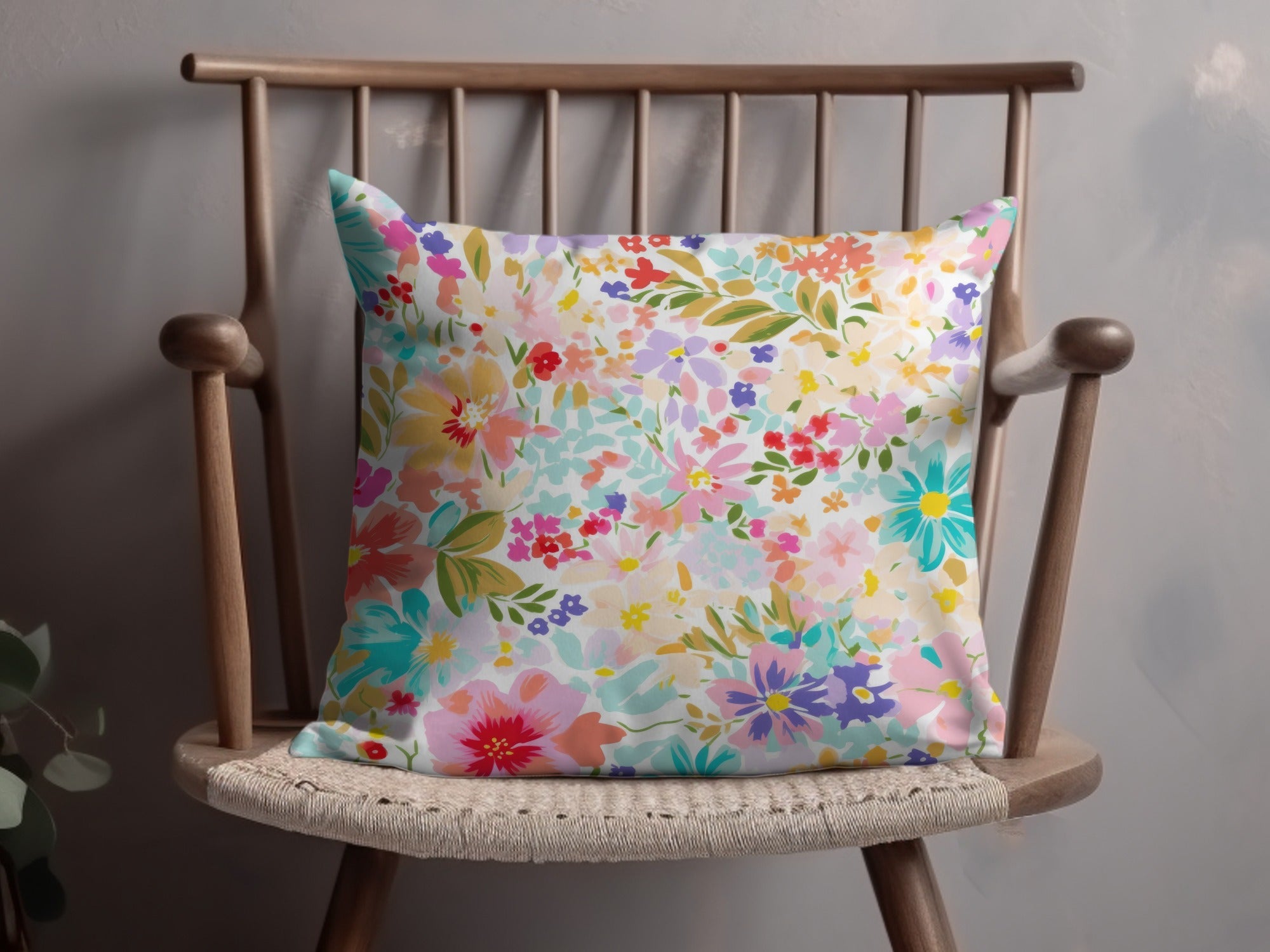 Pastel Ditsy Floral Seamless Pattern, Colorful Flower Digital Paper, Fabric Print Design, Spring Bloom Background, Scrapbooking Pattern Digital - Moore and Mountain