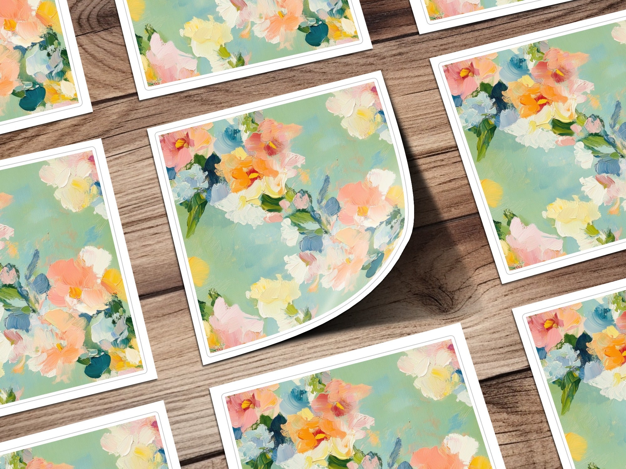 Pastel Floral Impressionistic Fine Art Seamless Texture - Moore and Mountain