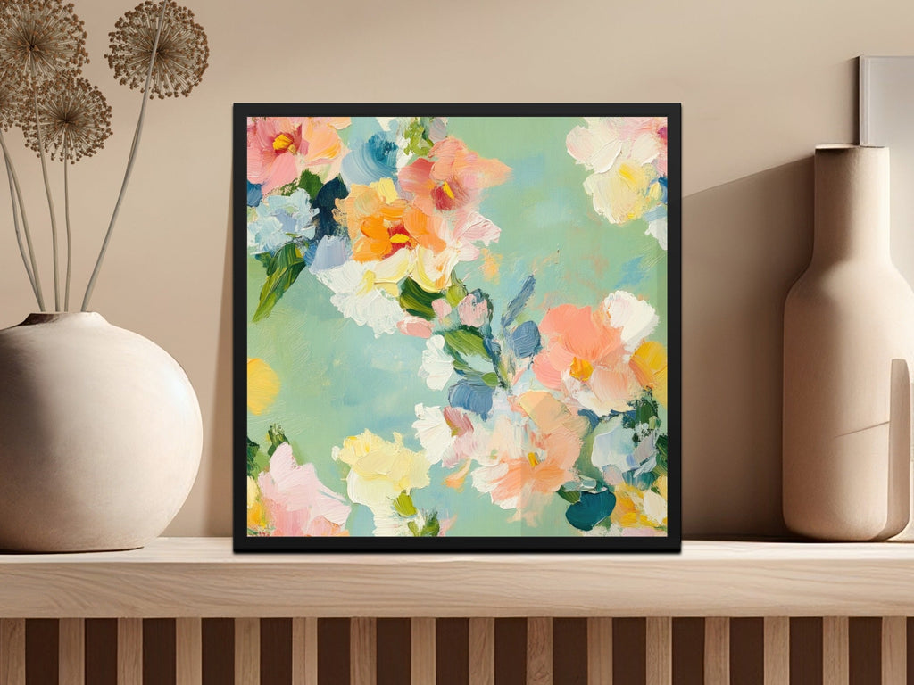 Pastel Floral Impressionistic Fine Art Seamless Texture - Moore and Mountain