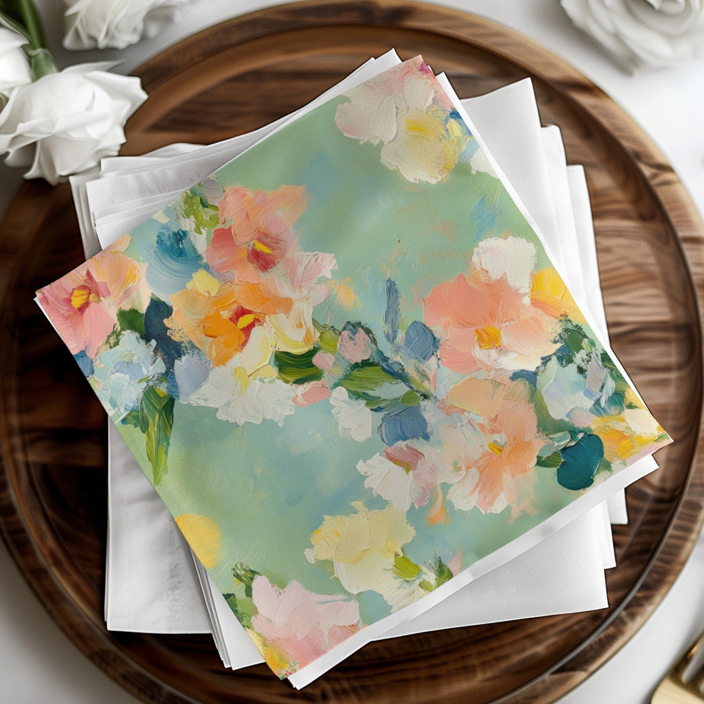 Pastel Floral Impressionistic Fine Art Seamless Texture - Moore and Mountain