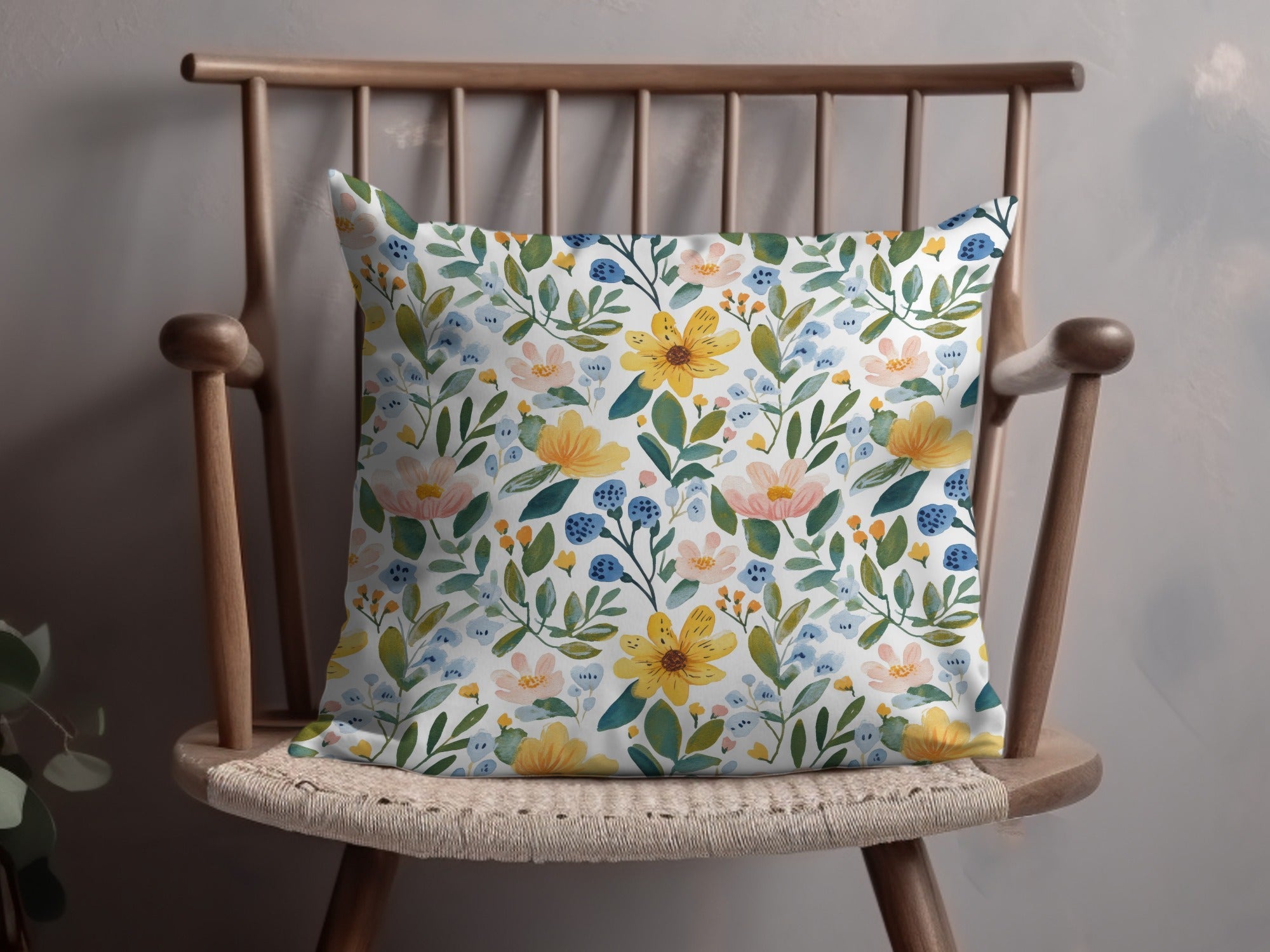 Pastel Floral Watercolor Pattern Design Background Digital - Moore and Mountain