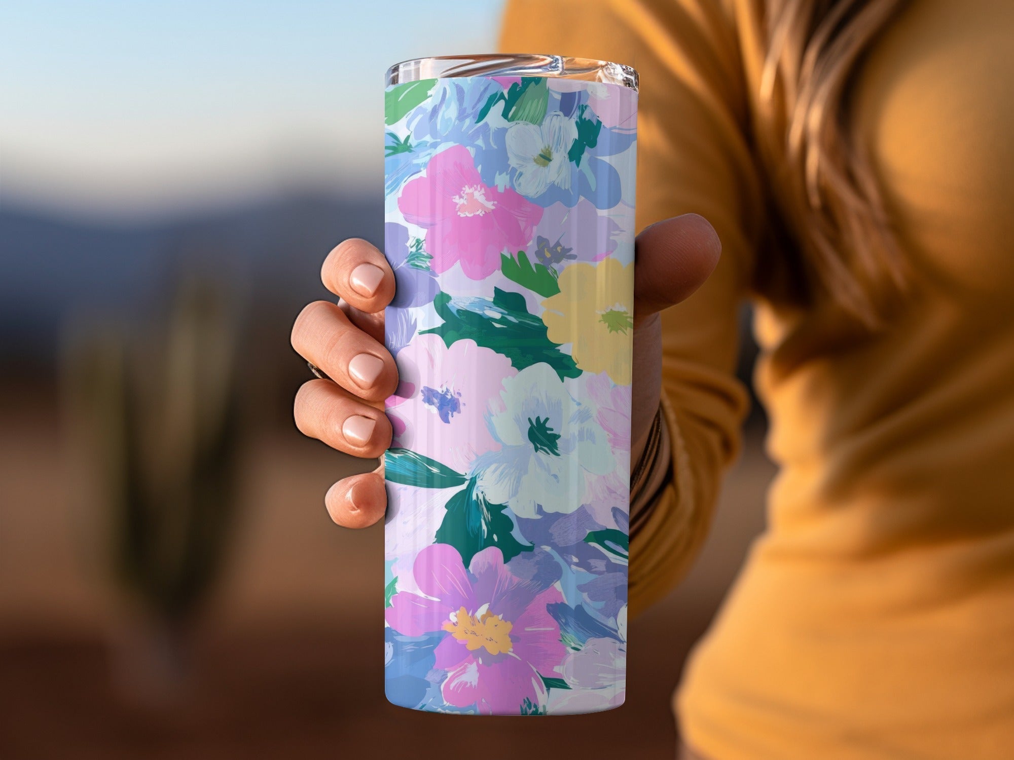 Pastel Watercolor Floral Digital Paper, Pink Purple Blue Flower Pattern, Spring Botanical Seamless - Moore and Mountain