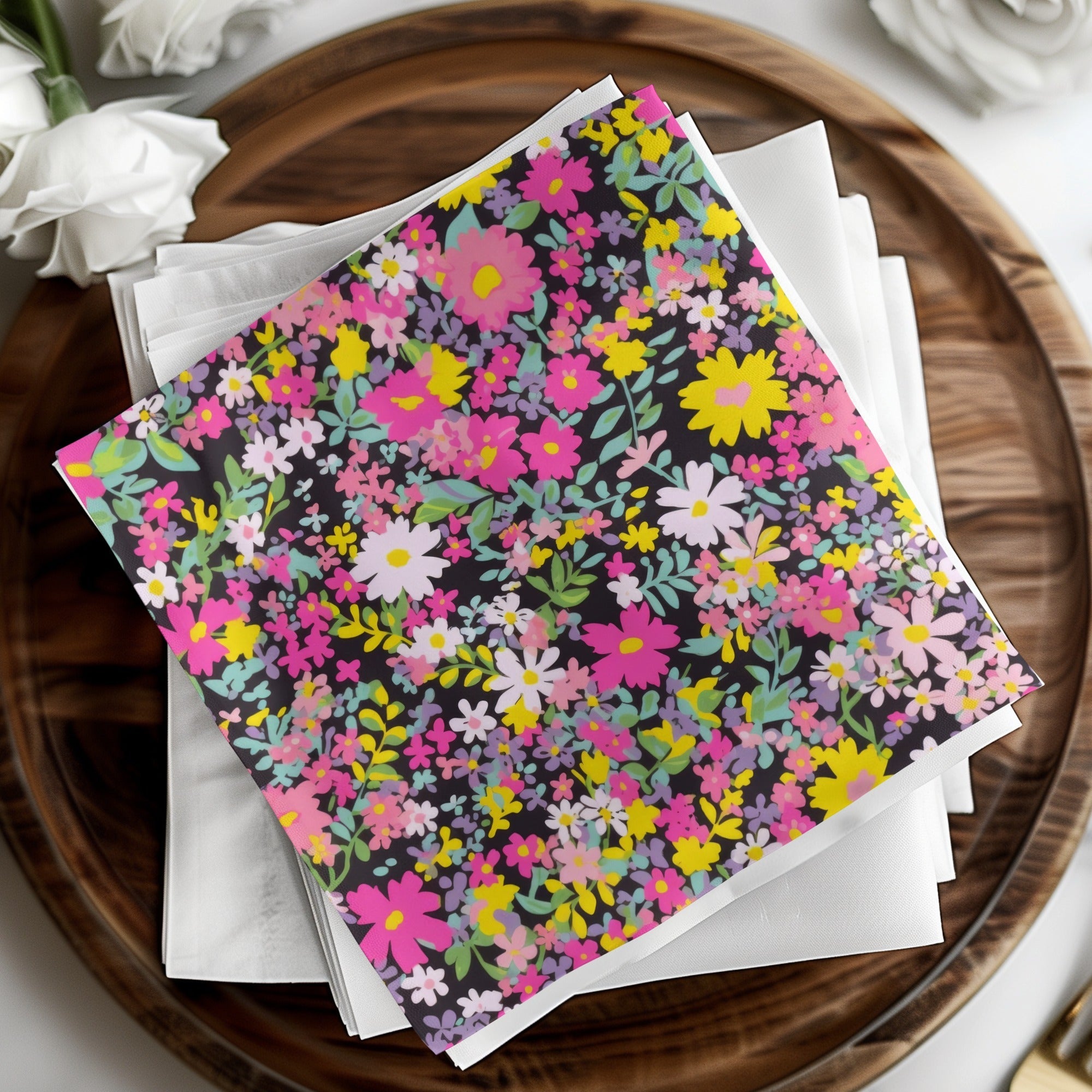 Pink Ditsy Floral Seamless Pattern - Moore and Mountain