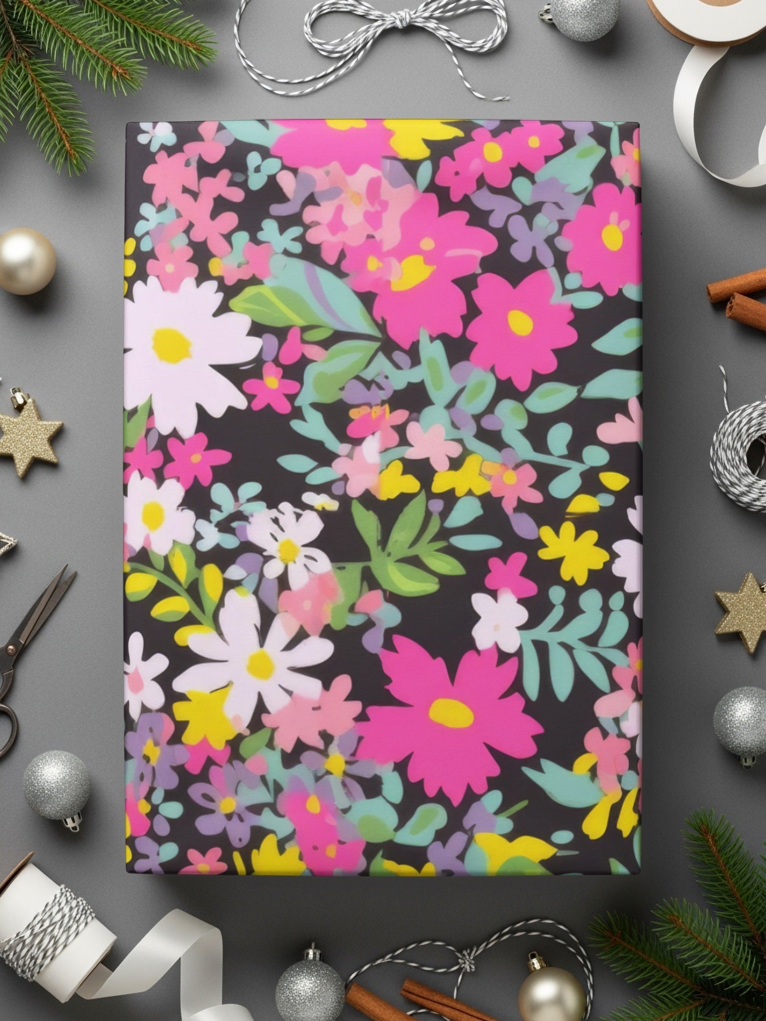 Pink Ditsy Floral Seamless Pattern - Moore and Mountain