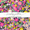 Pink Ditsy Floral Seamless Pattern - Moore and Mountain