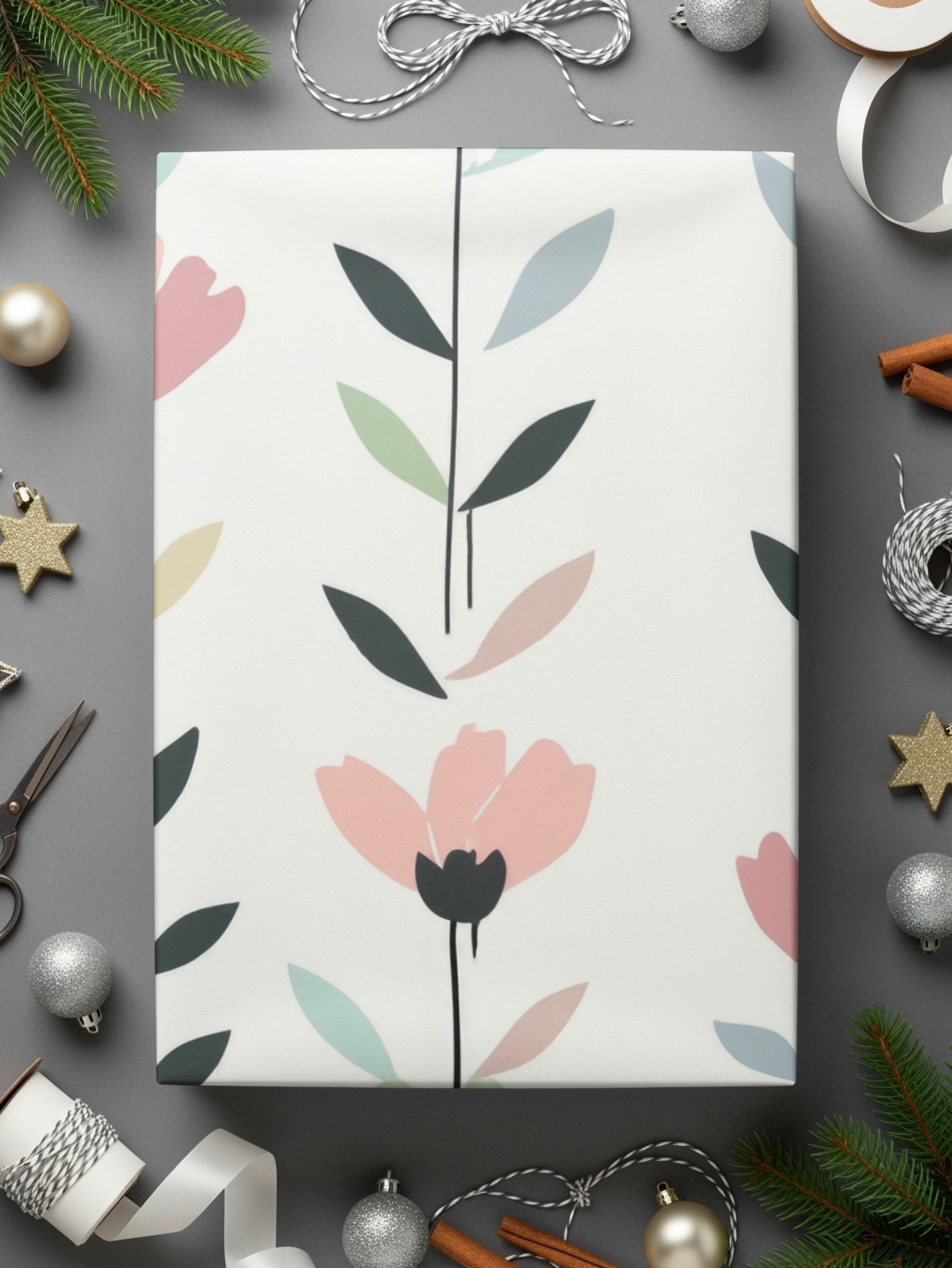 Pink Floral Digital Paper, Seamless Flower Pattern, Pastel Backgrounds, Digital Prints, Scrapbook Paper, Floral Fabric Design - Moore and Mountain