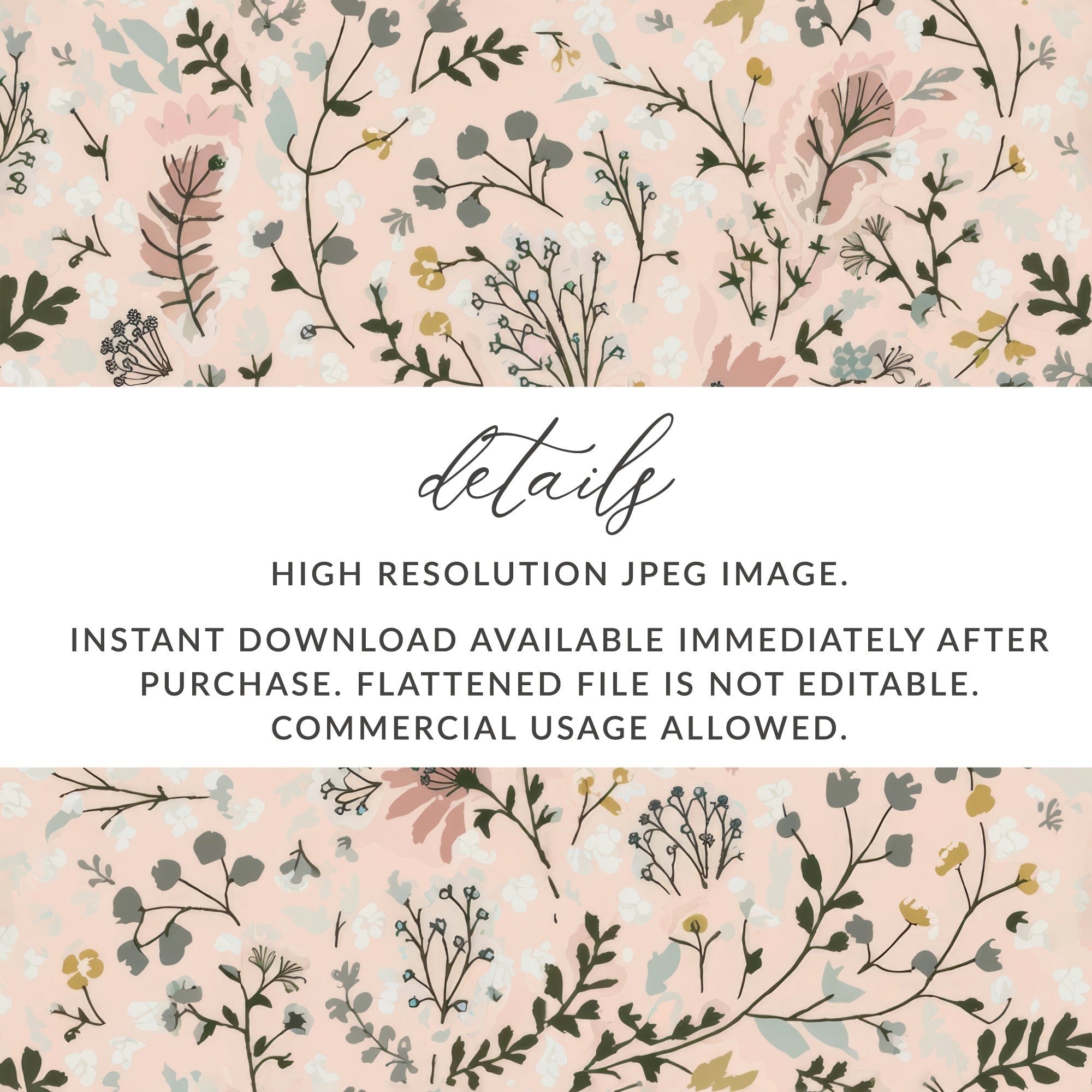 Pink Floral Digital Paper, Watercolor Botanical Pattern, Delicate Flower Print, Spring Blossom Design, Abstract Leaf Background, Pastel - Moore and Mountain