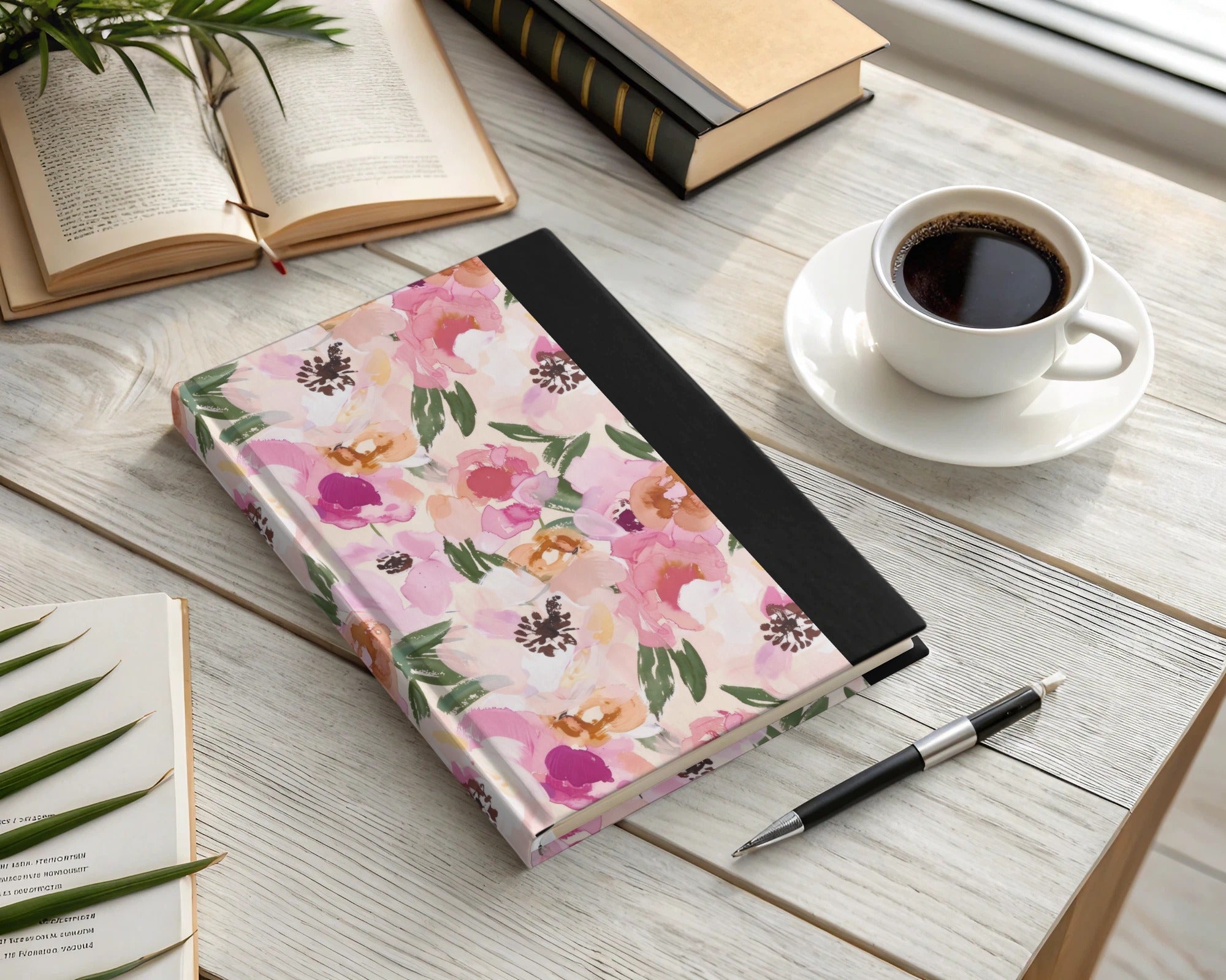 Pink Floral Pattern, Watercolor Digital, Seamless Design, Repeating Background, Printable Flowers, Digital Paper, Commercial Use - Moore and Mountain