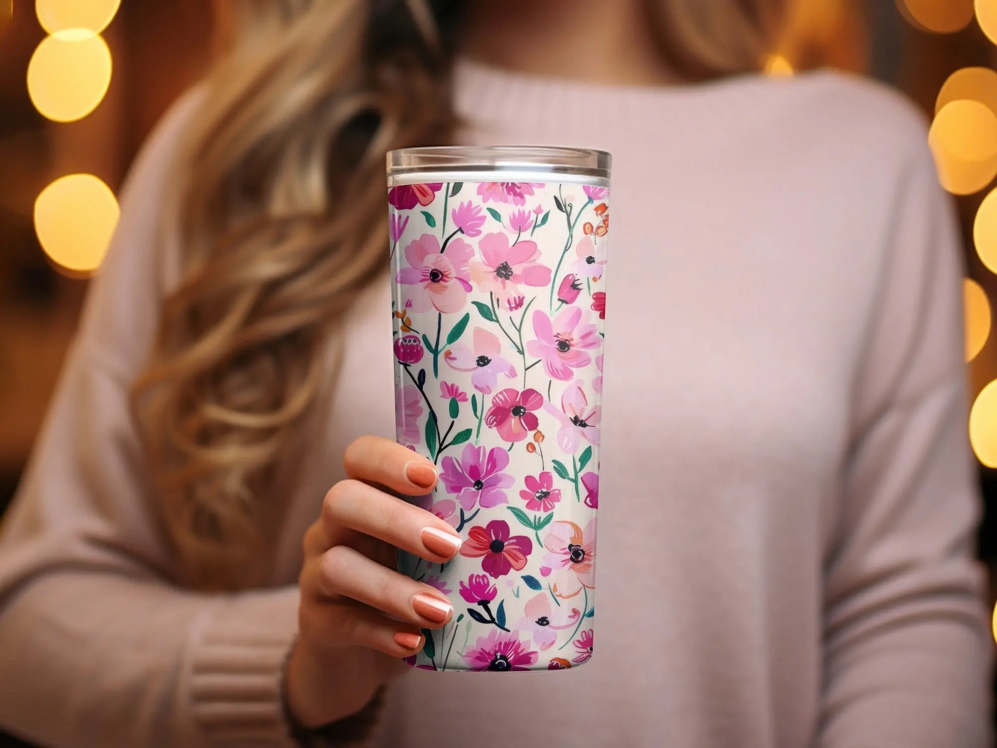 Pink Floral Seamless Pattern, Digital Paper, Flower Design, Repeat Pattern, Fabric Design, Printable Pattern, Commercial Use Digital - Moore and Mountain