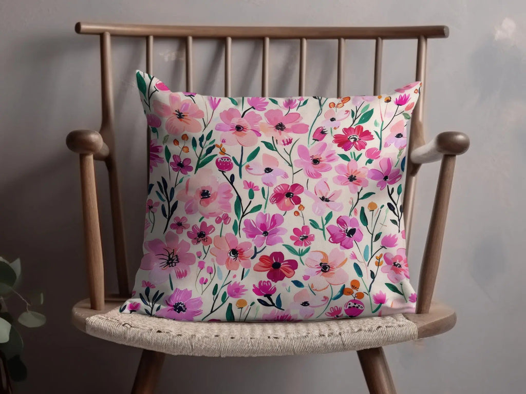 Pink Floral Seamless Pattern, Digital Paper, Flower Design, Repeat Pattern, Fabric Design, Printable Pattern, Commercial Use Digital - Moore and Mountain