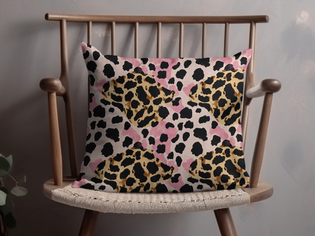 Pink Leopard Print Digital Paper, Tan Animal Print Texture, Cheetah Pattern, Abstract Seamless Design, Printable Background, Digital - Moore and Mountain