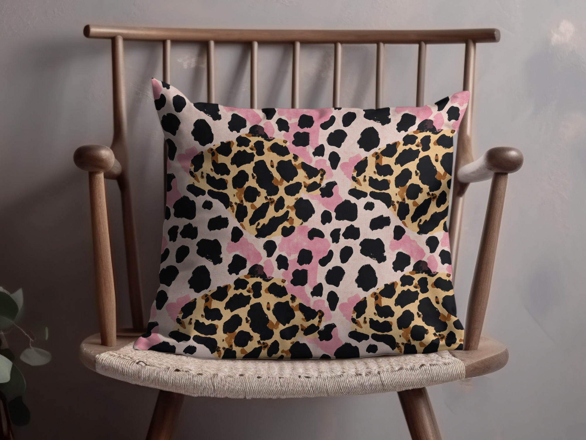 Pink Leopard Print Digital Paper, Tan Animal Print Texture, Cheetah Pattern, Abstract Seamless Design, Printable Background, Digital - Moore and Mountain