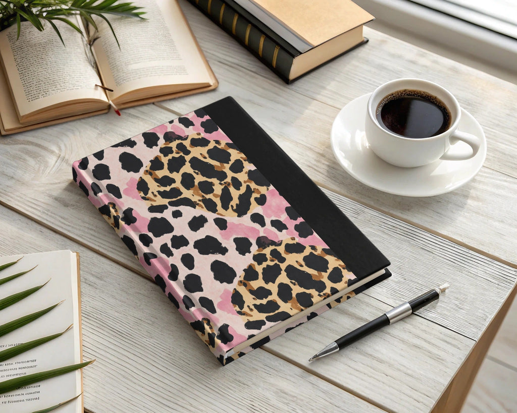 Pink Leopard Print Digital Paper, Tan Animal Print Texture, Cheetah Pattern, Abstract Seamless Design, Printable Background, Digital - Moore and Mountain