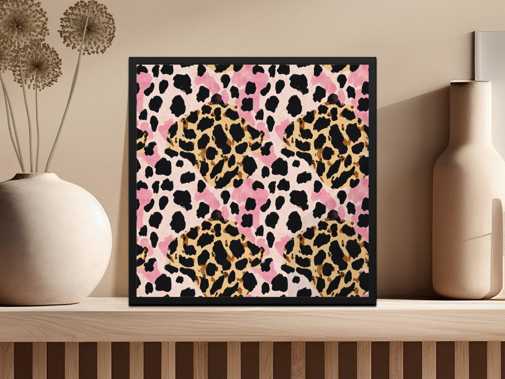 Pink Leopard Print Digital Paper, Tan Animal Print Texture, Cheetah Pattern, Abstract Seamless Design, Printable Background, Digital - Moore and Mountain