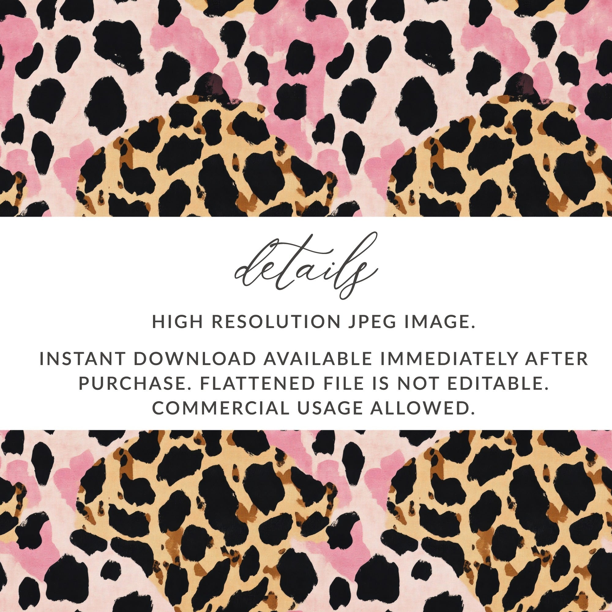 Pink Leopard Print Digital Paper, Tan Animal Print Texture, Cheetah Pattern, Abstract Seamless Design, Printable Background, Digital - Moore and Mountain