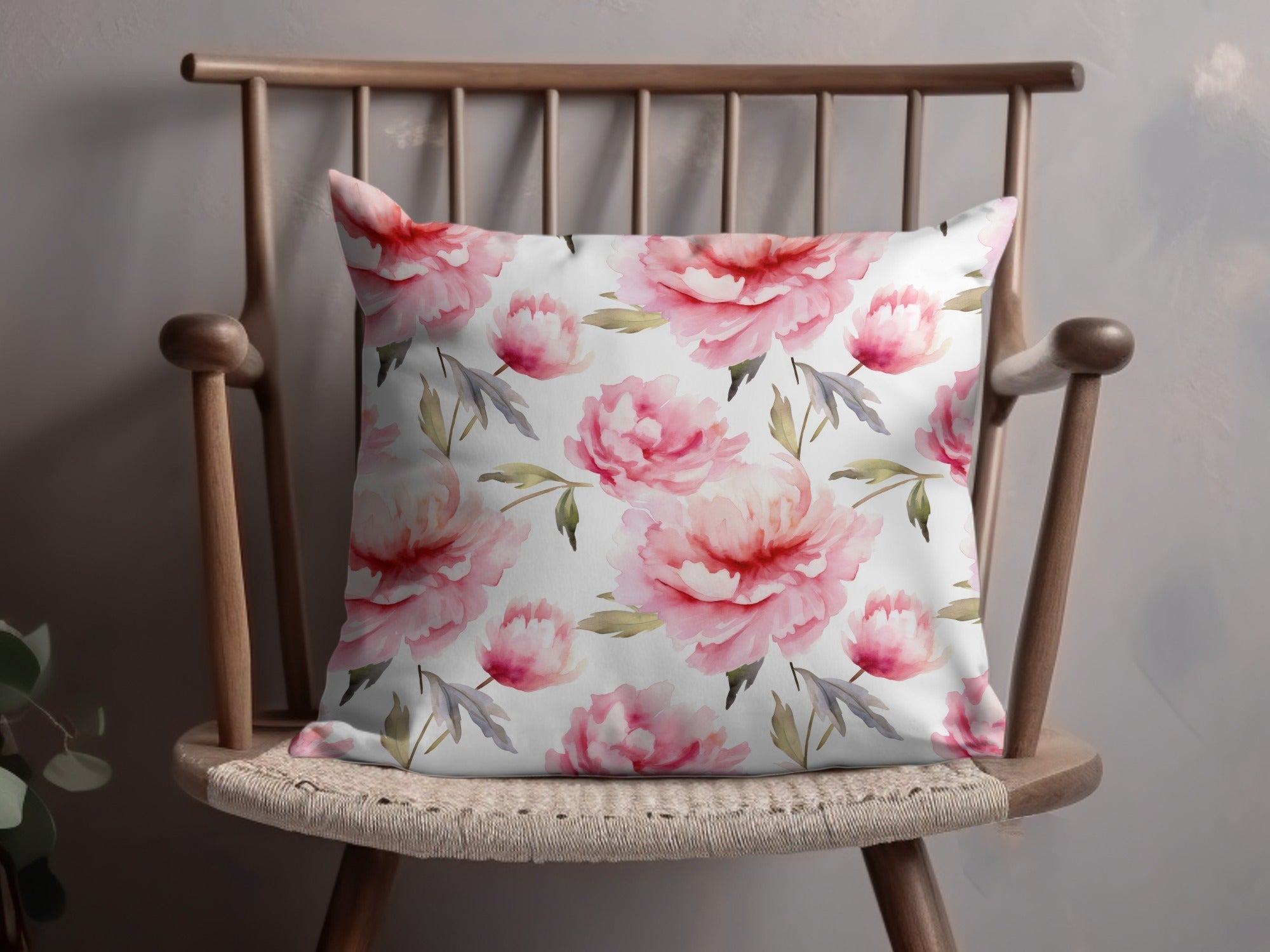 Pink Peony Seamless Pattern, Watercolor Floral, Digital Paper, Scrapbooking, Fabric Design, Repeat Pattern, Commercial Use Digital - Moore and Mountain