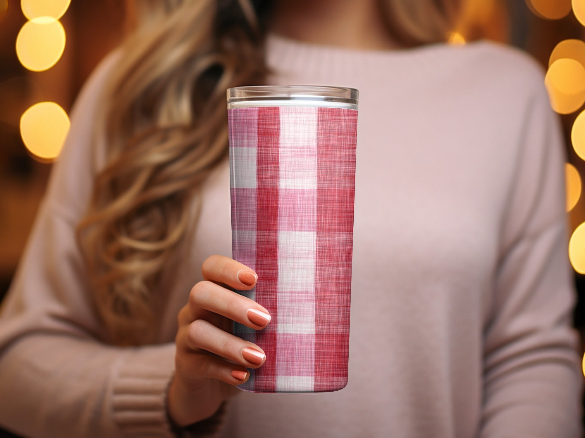 Pink Plaid Digital Paper, Gingham Texture, Red Fabric Pattern, Tartan Background, Scrapbook Paper, Digital Download, Seamless Tile - Moore and Mountain