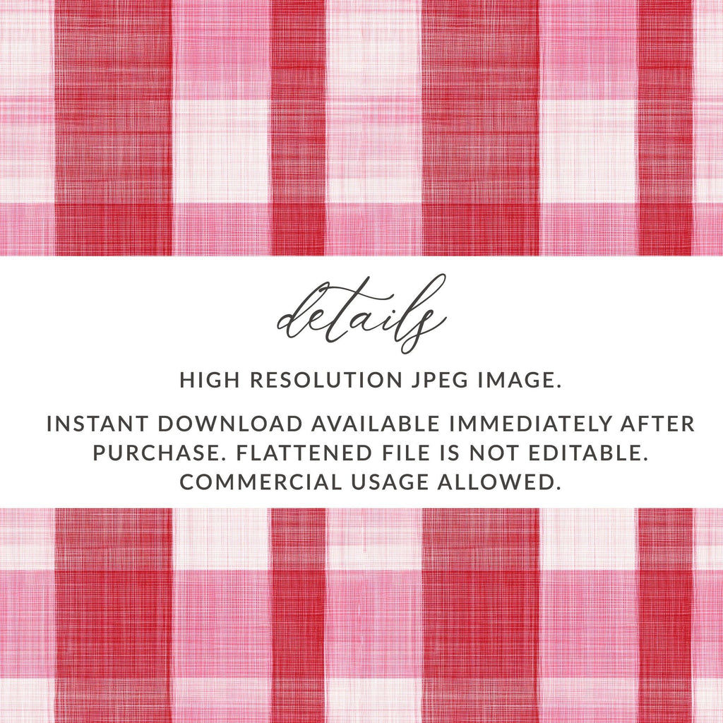 Pink Plaid Digital Paper, Gingham Texture, Red Fabric Pattern, Tartan Background, Scrapbook Paper, Digital Download, Seamless Tile - Moore and Mountain