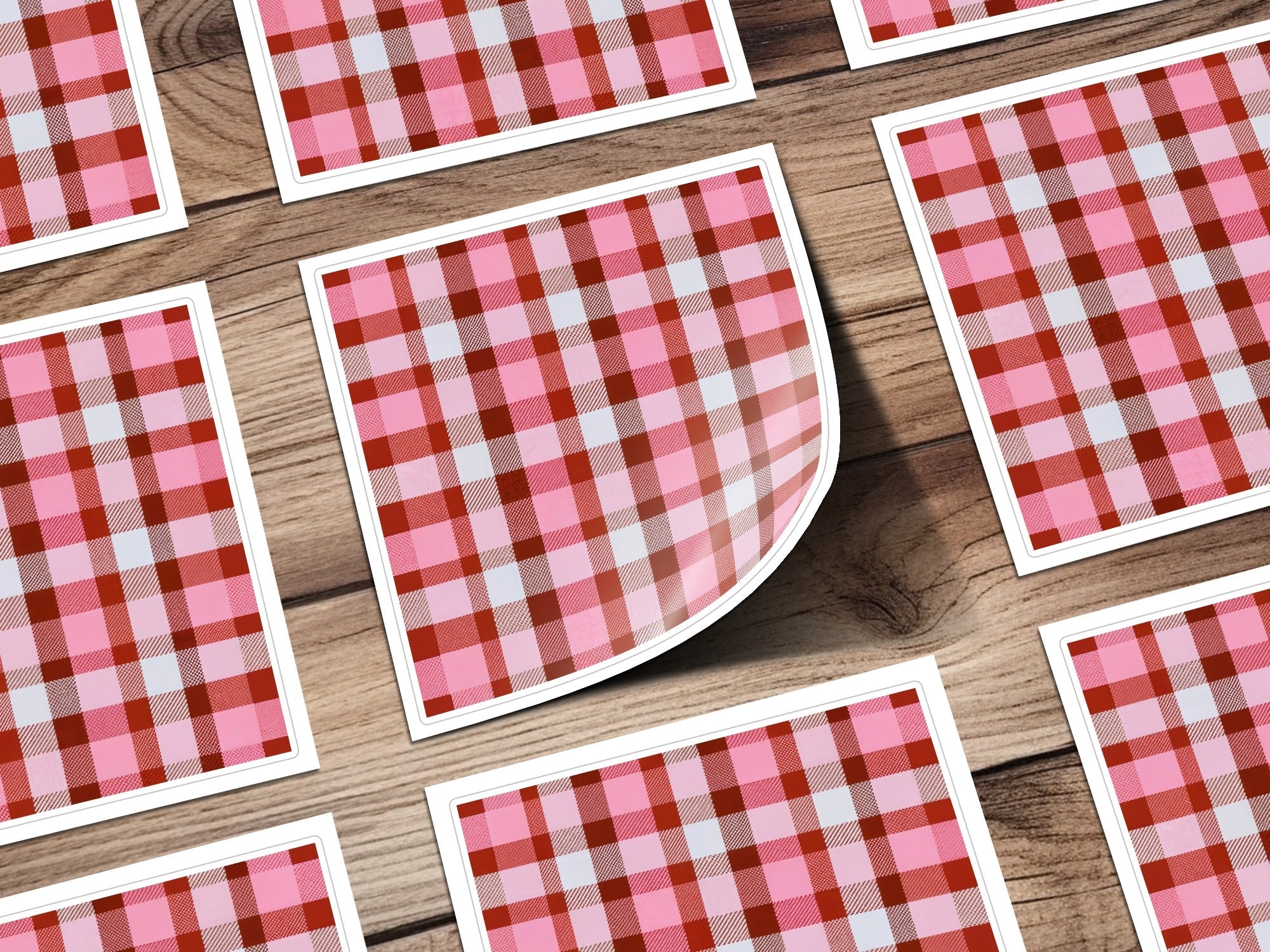 Pink Plaid Digital Paper, Seamless Check Pattern, Tartan Background, Digital Download, Scrapbook Paper, Fabric Design, 12x12 JPEG - Moore and Mountain