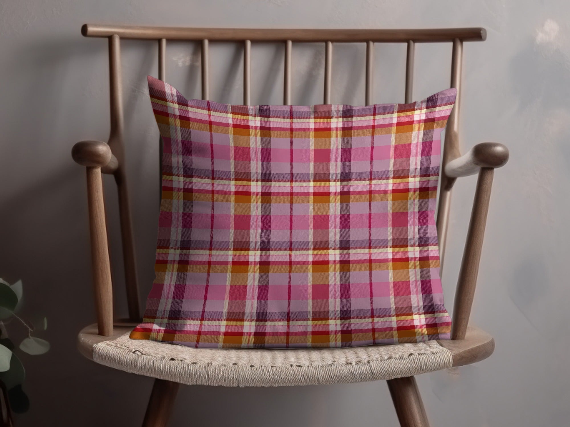 Pink Plaid Digital Paper, Seamless Tartan Pattern, Scrapbook Paper, Commercial Use, 12x12 JPEG Files, 2 Scales, Fabric Design - Moore and Mountain