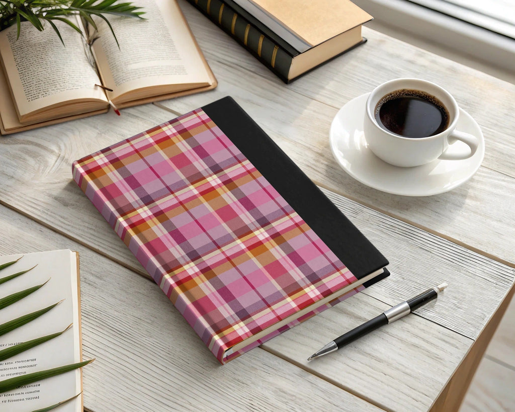 Pink Plaid Digital Paper, Seamless Tartan Pattern, Scrapbook Paper, Commercial Use, 12x12 JPEG Files, 2 Scales, Fabric Design - Moore and Mountain