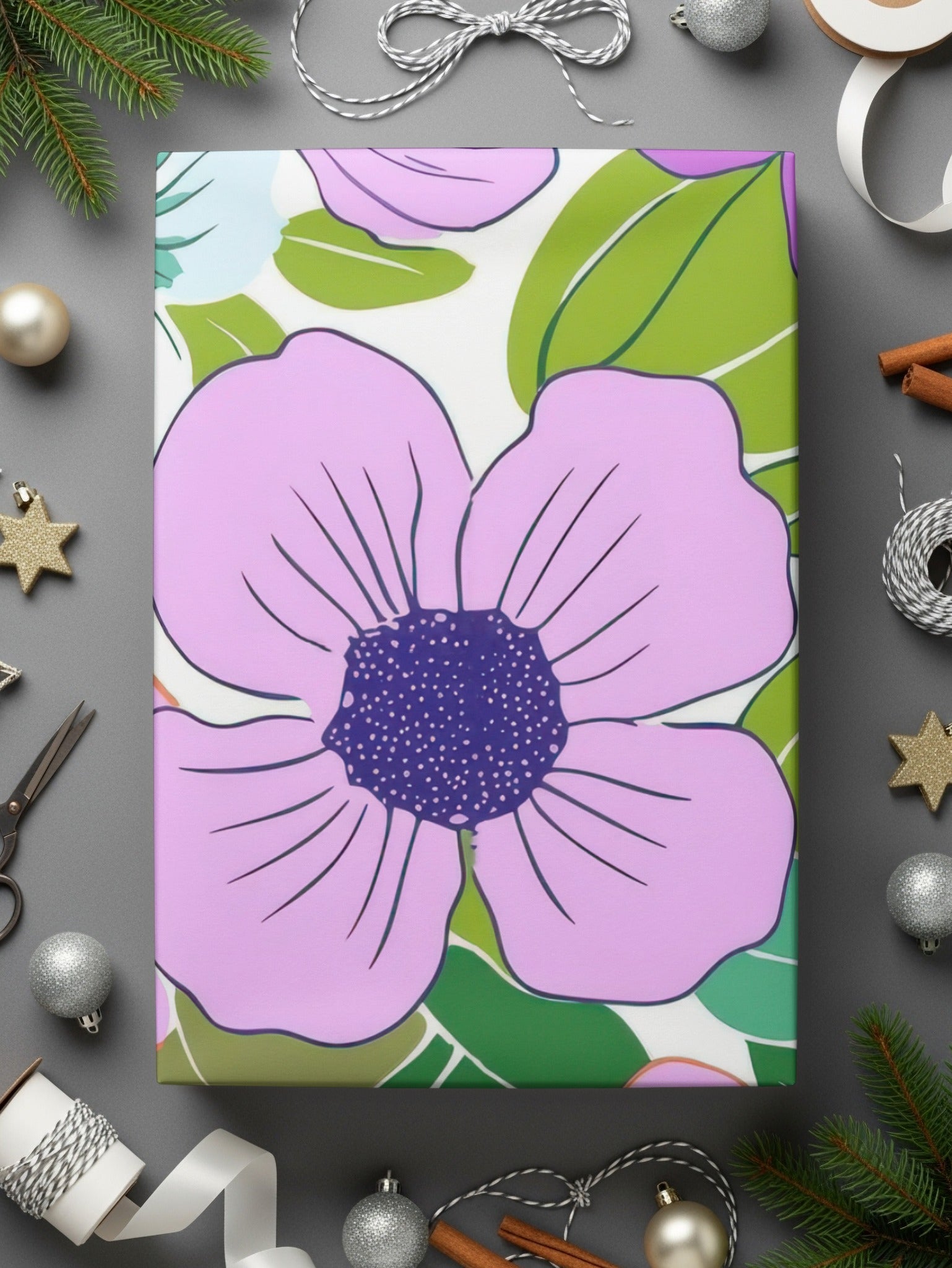 Pink Preppy Digital, 60s floral pattern, Groovy Floral Background, Retro Flower Design, Digital Prints, Sublimation Graphics - Moore and Mountain