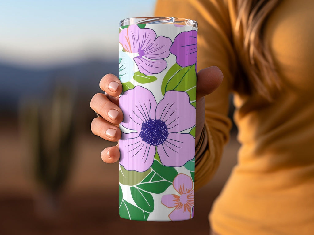 Pink Preppy Digital, 60s floral pattern, Groovy Floral Background, Retro Flower Design, Digital Prints, Sublimation Graphics - Moore and Mountain