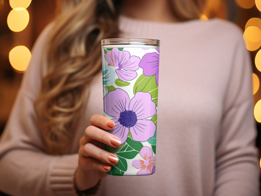 Pink Preppy Digital, 60s floral pattern, Groovy Floral Background, Retro Flower Design, Digital Prints, Sublimation Graphics - Moore and Mountain