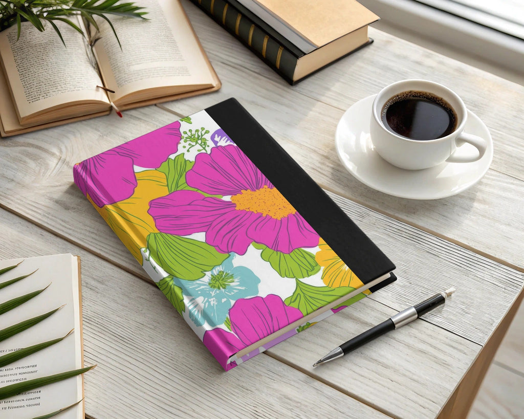 Pink Preppy Digital Paper, Groovy Floral Background, 60s Floral Pattern, Seamless Retro Flowers, Digital Download - Moore and Mountain