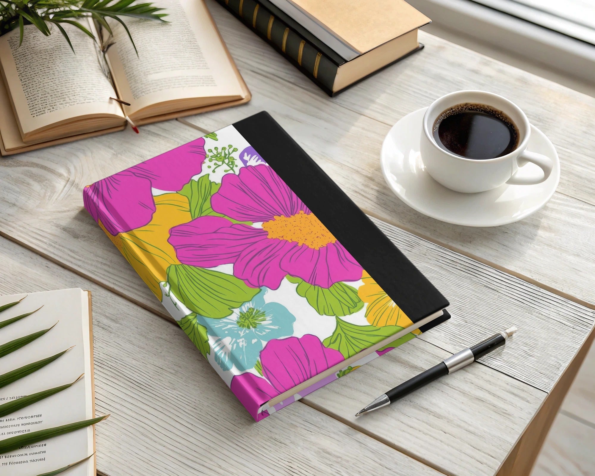 Pink Preppy Digital Paper, Groovy Floral Background, 60s Floral Pattern, Seamless Retro Flowers, Digital Download - Moore and Mountain