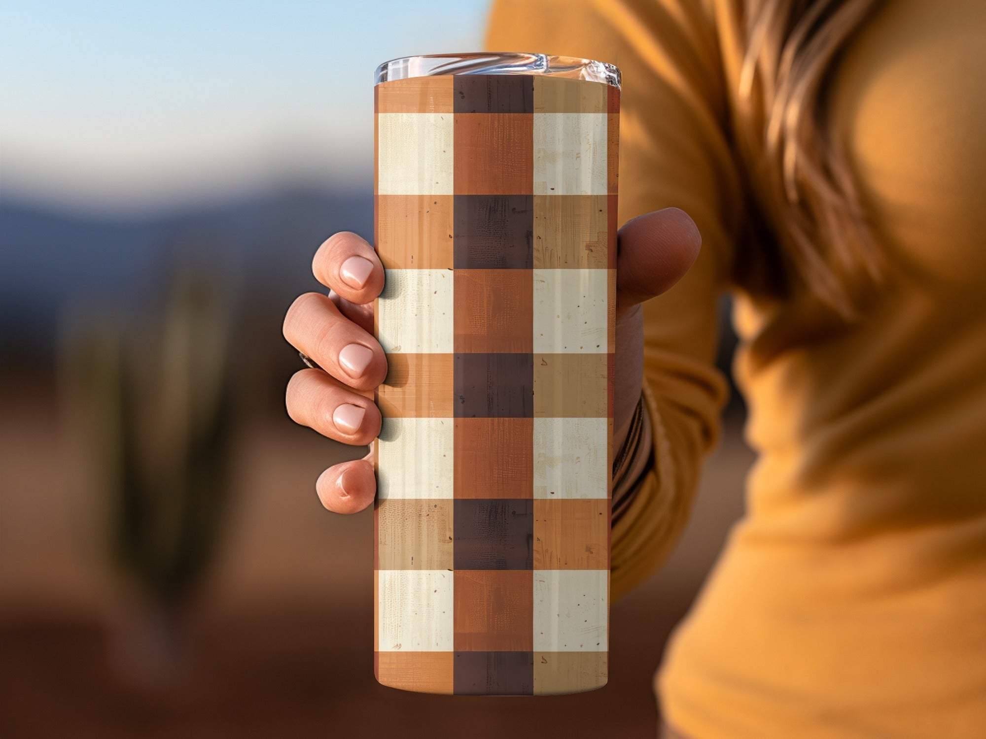 Plaid Digital Paper, Brown Tan Pattern, Check Seamless Design, Printable Background, Scrapbook Digital Texture, Commercial Use Digital - Moore and Mountain