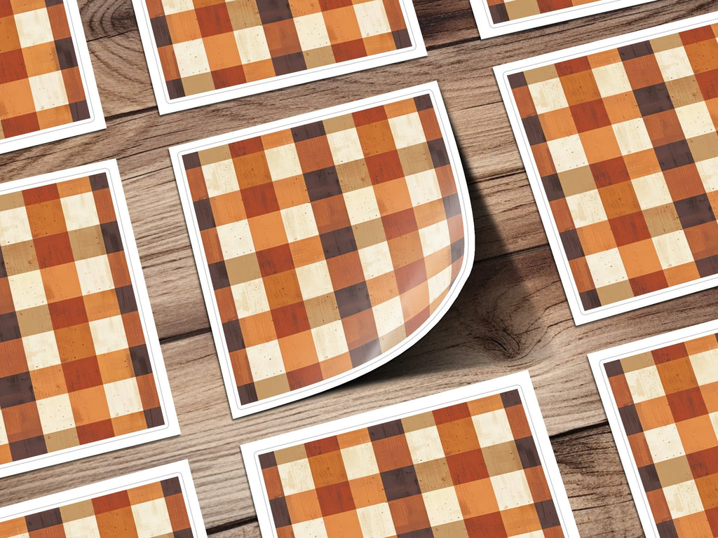 Plaid Digital Paper, Brown Tan Pattern, Check Seamless Design, Printable Background, Scrapbook Digital Texture, Commercial Use Digital - Moore and Mountain