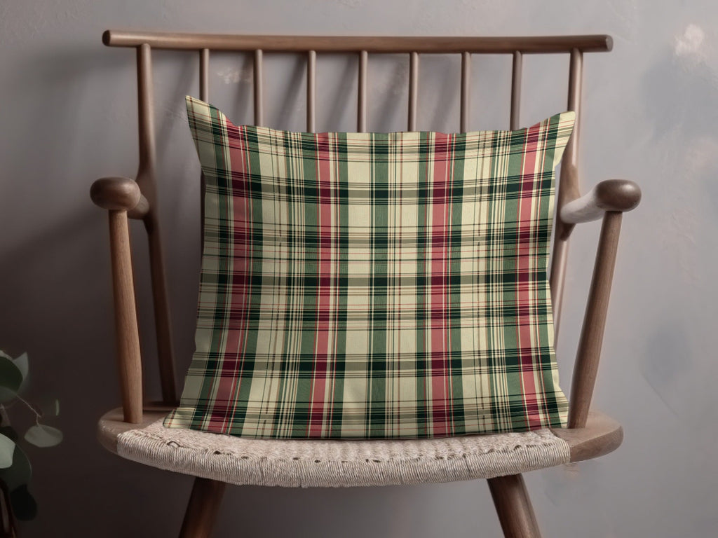 Plaid Patterns Classic Red Green and Beige Colour Digital - Moore and Mountain
