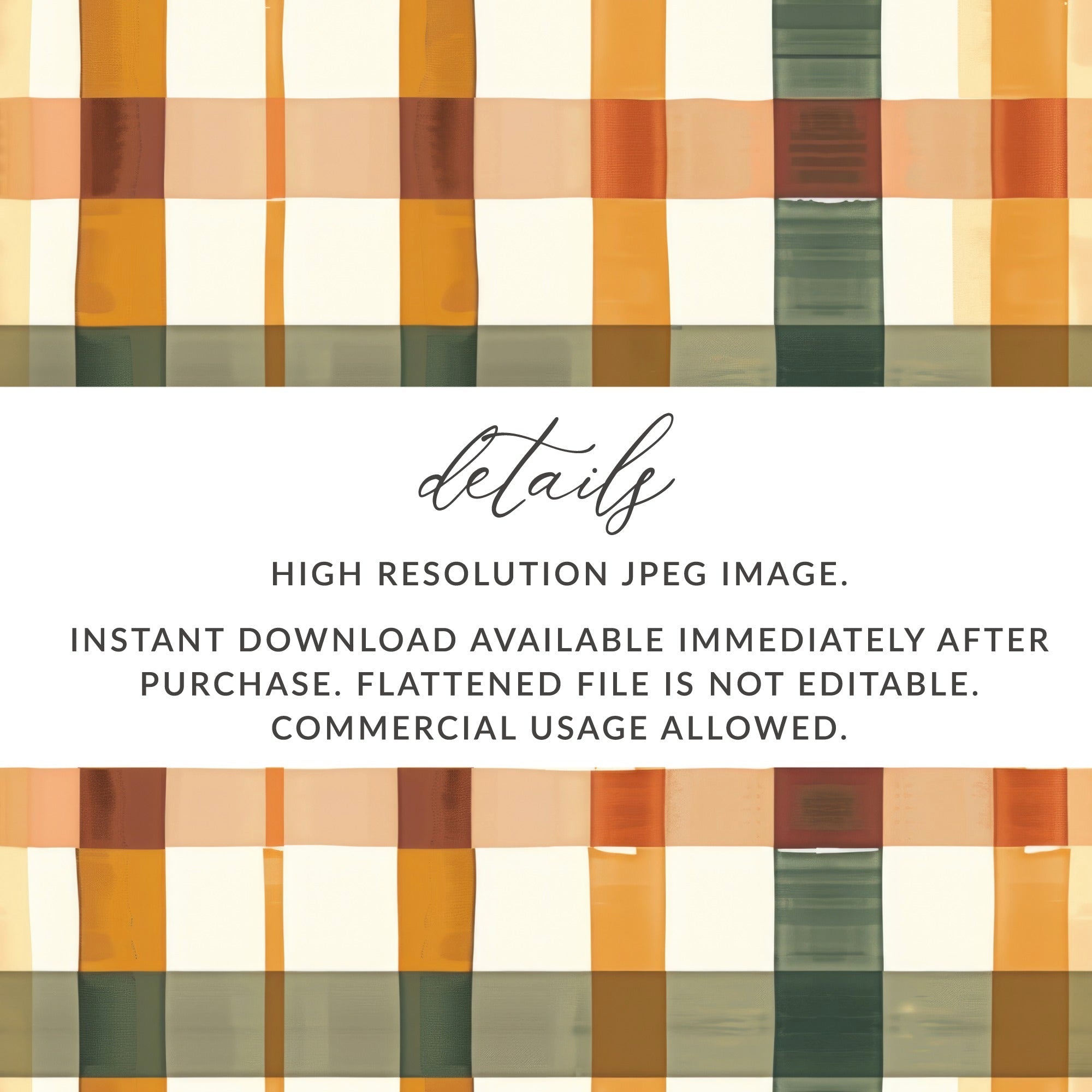 Plaid Seamless Pattern Digital Paper, Fall Colors Fabric Design, Tartan Scrapbook Paper, 12x12 Inch JPEG Digital Download - Moore and Mountain