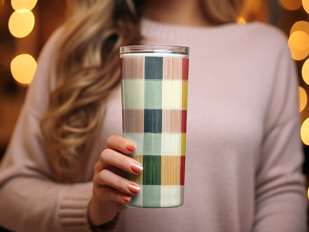 Plaid T Shirt Digital, Seamless Plaid Pattern, Checkered Fabric Tee, Retro Grid Design, Colorful Woven Plaid, Digital T Shirt - Moore and Mountain