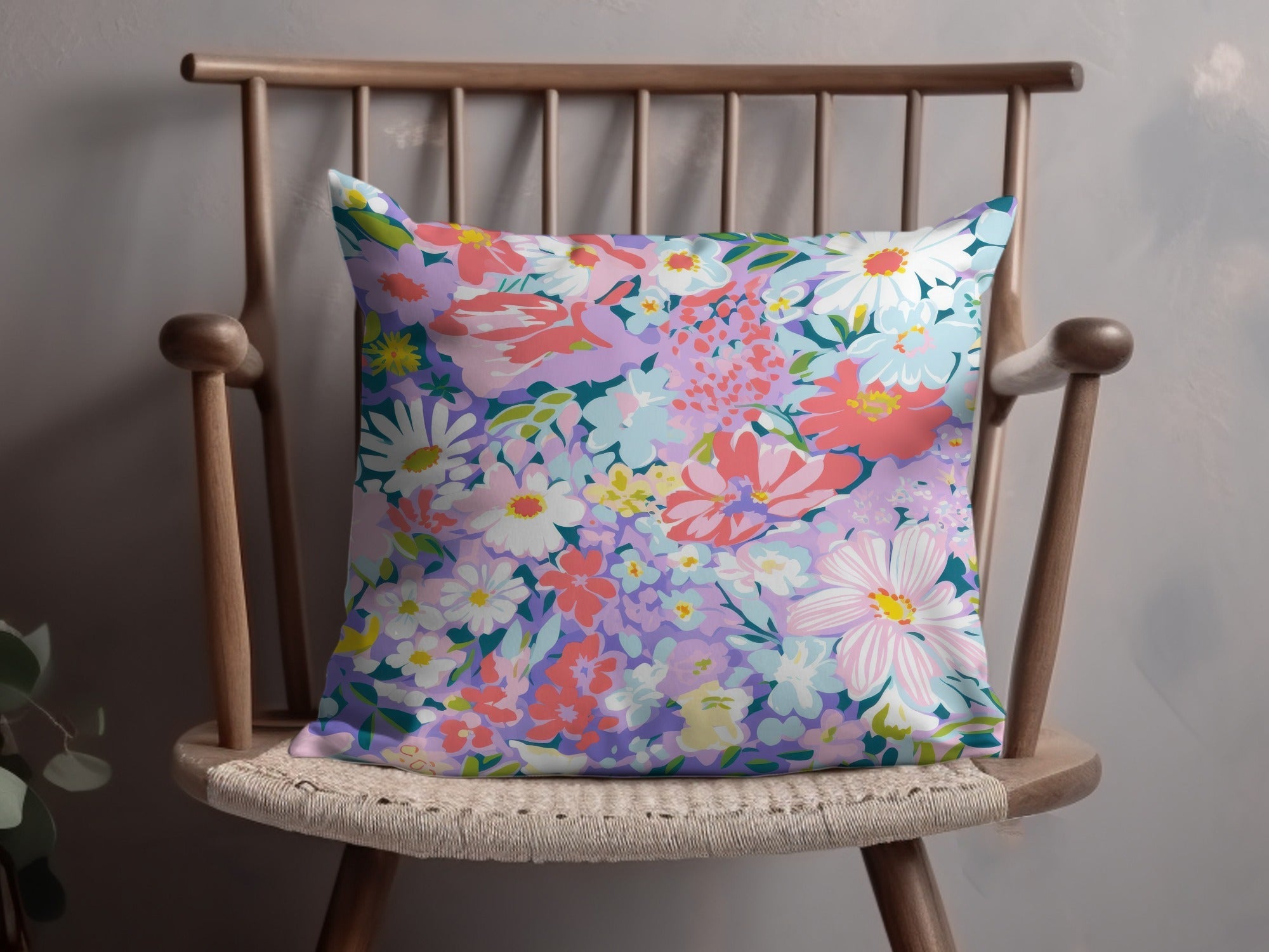 Preppy Floral Seamless Pattern, Ditsy Floral, Floral Design, Fabric Pattern, Flower Print, Commercial Use, Pastel Flowers Digital, 12x12 inches - Moore and Mountain