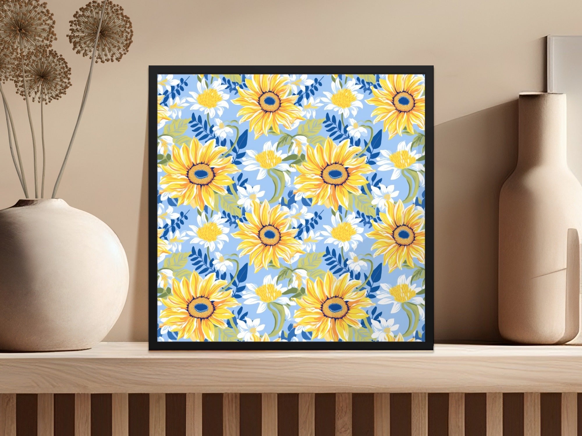 Preppy Sunflower Pattern Fall Sunflowers Seamless Background - Moore and Mountain