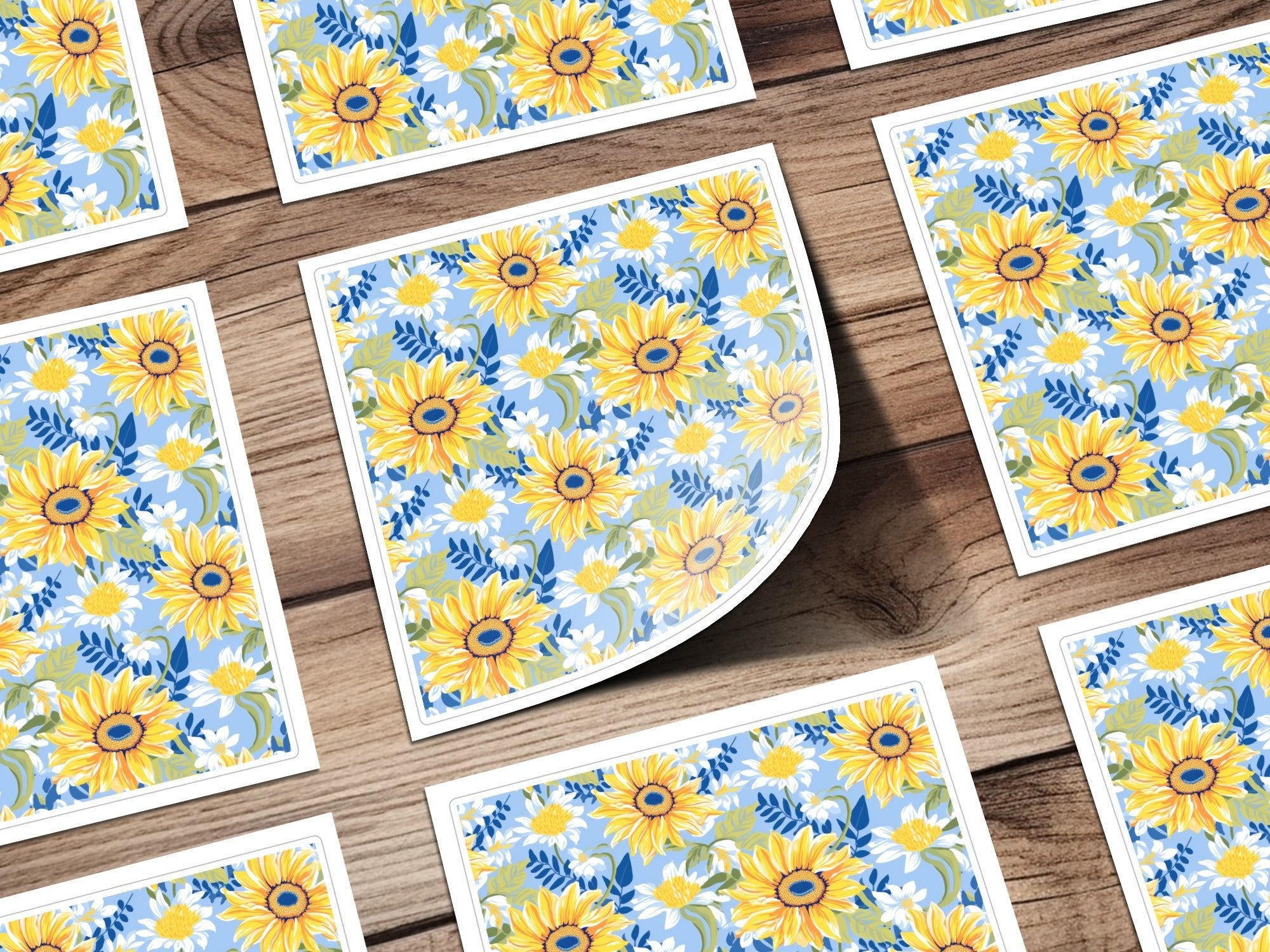 Preppy Sunflower Pattern Fall Sunflowers Seamless Background - Moore and Mountain