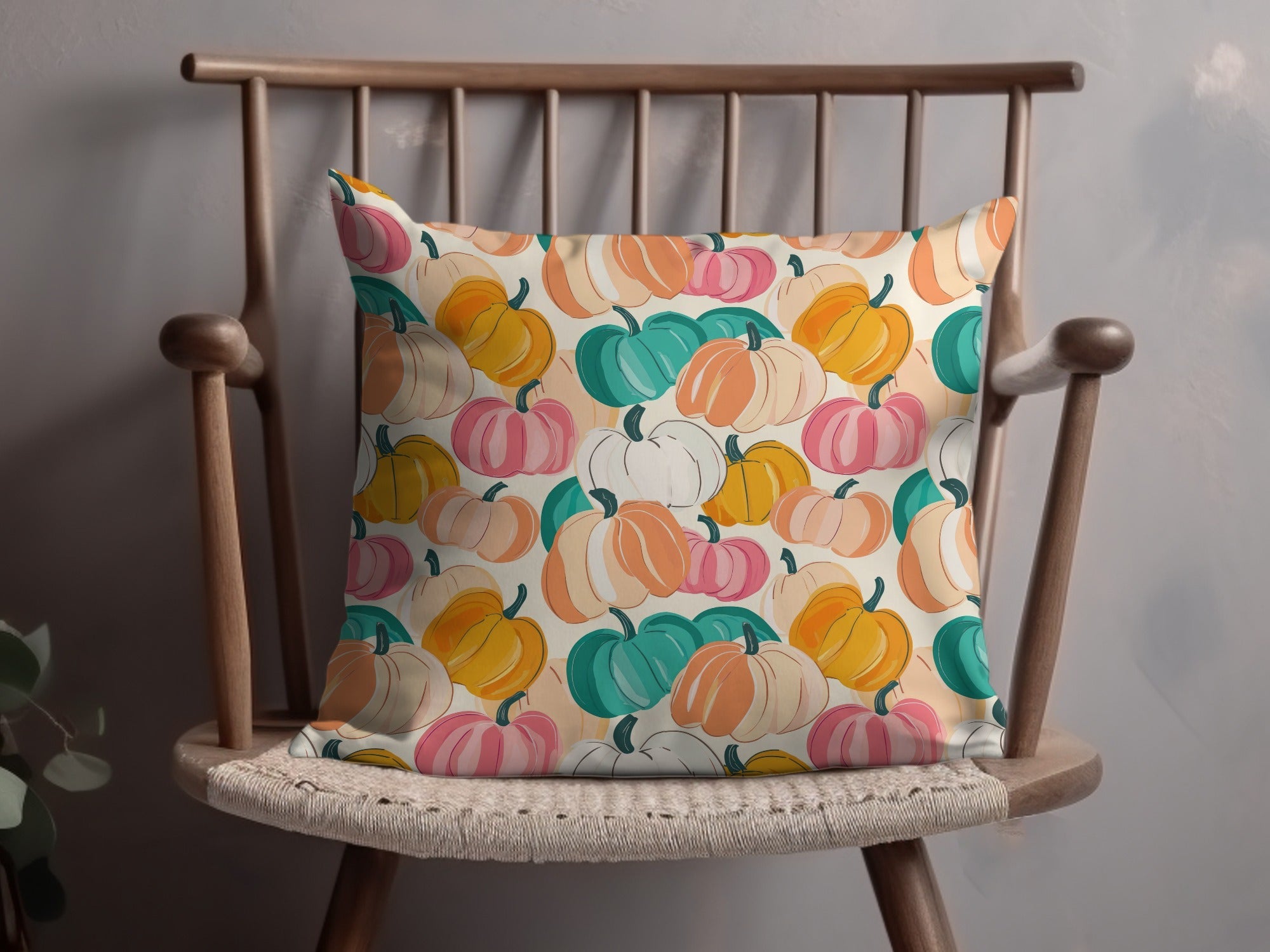 Pumpkin Digital Paper, Seamless Pattern, Fall Harvest Clipart, Autumn Theme, Pastel Pumpkins, Scrapbooking Paper, Fabric Design, Digital - Moore and Mountain