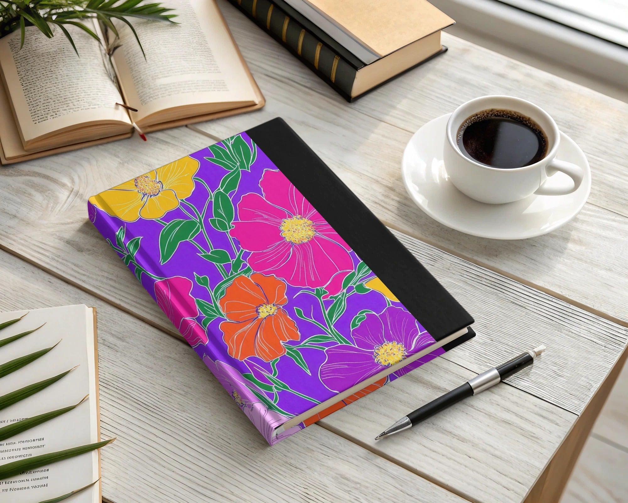 Purple Preppy 60s floral pattern, Groovy Floral Background, Seamless Retro Flowers Digital Products, Pattern Design - Moore and Mountain