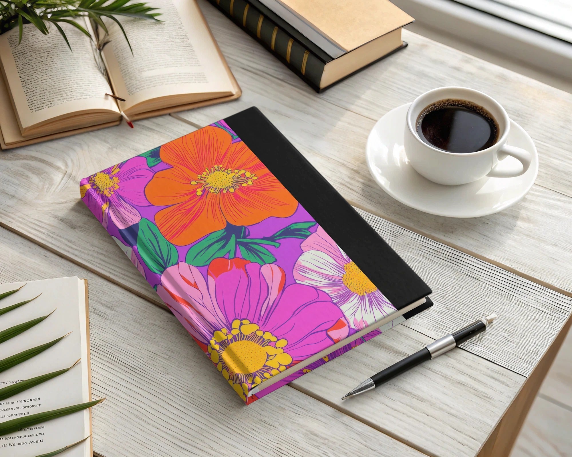 Purple Preppy Digital 60s floral pattern, Seamless Retro Flowers, Groovy Floral Background, Digital Download, Fabric Design, Pattern Print - Moore and Mountain