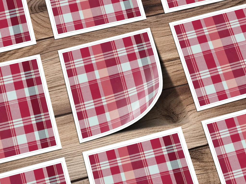 Red Plaid Digital Paper, Checkered Pattern, Buffalo Plaid Background, Scrapbook Paper, Fabric Print, Tartan Digital Paper, Seamless - Moore and Mountain