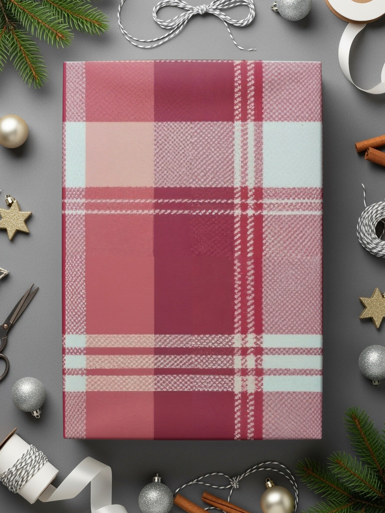 Red Plaid Digital Paper, Checkered Pattern, Buffalo Plaid Background, Scrapbook Paper, Fabric Print, Tartan Digital Paper, Seamless - Moore and Mountain