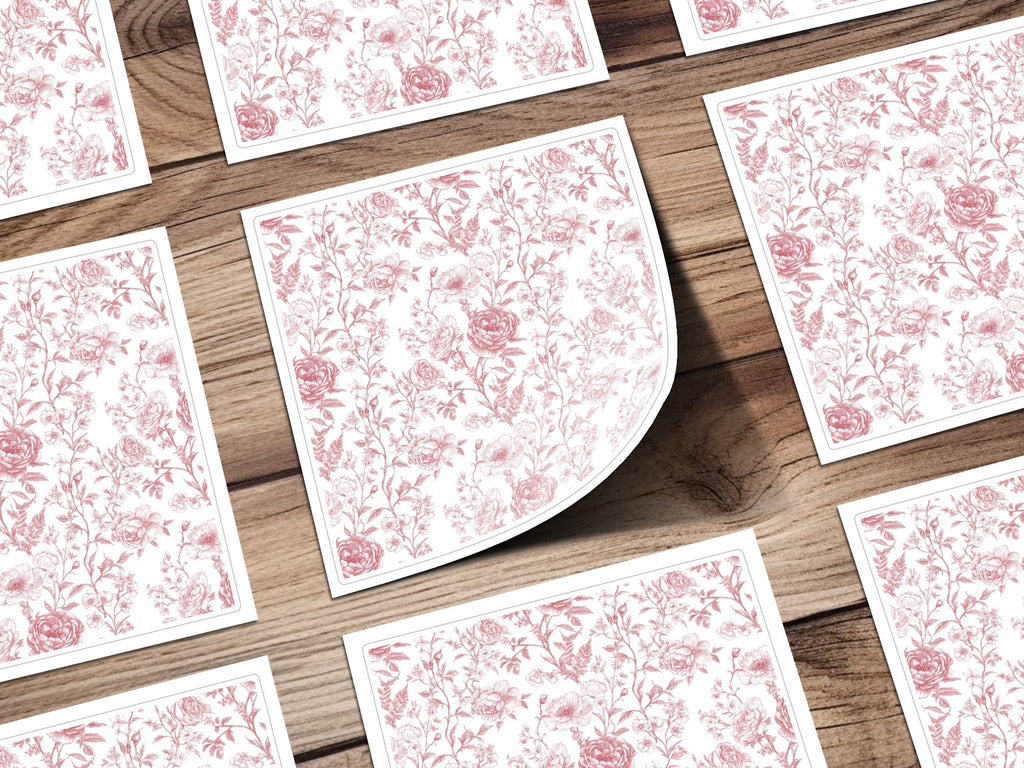 Red Rose Chinoiserie Seamless Background Pattern - Moore and Mountain