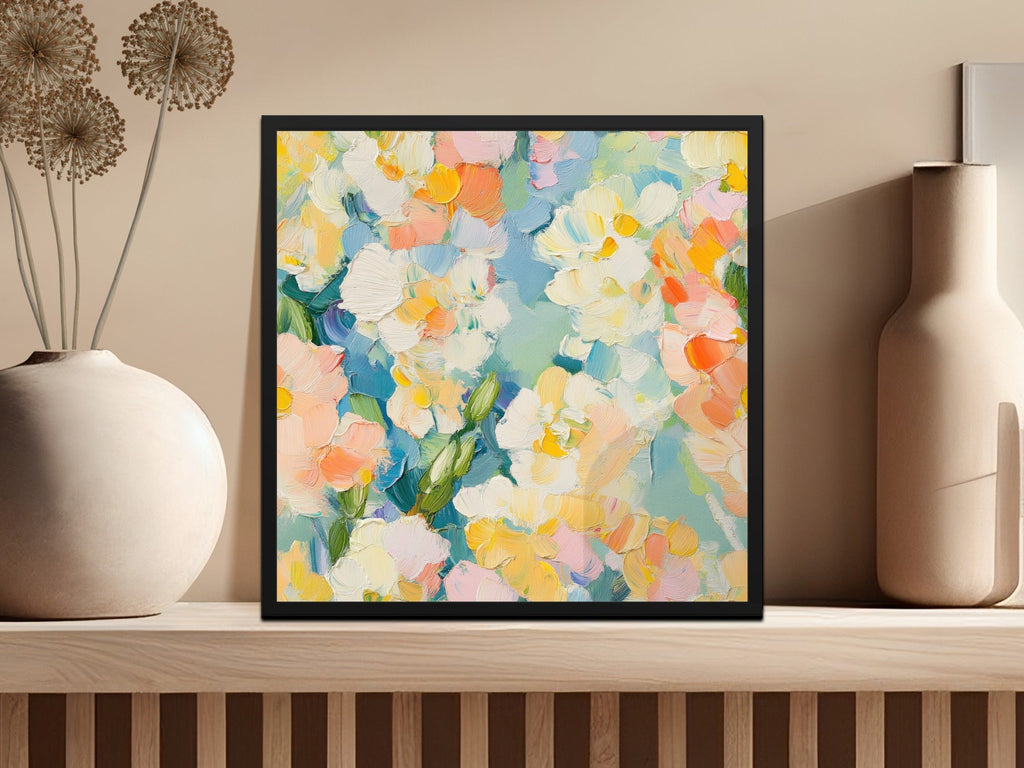 Seamless Acrylic Floral Impressionistic Fine Art Painting - Moore and Mountain