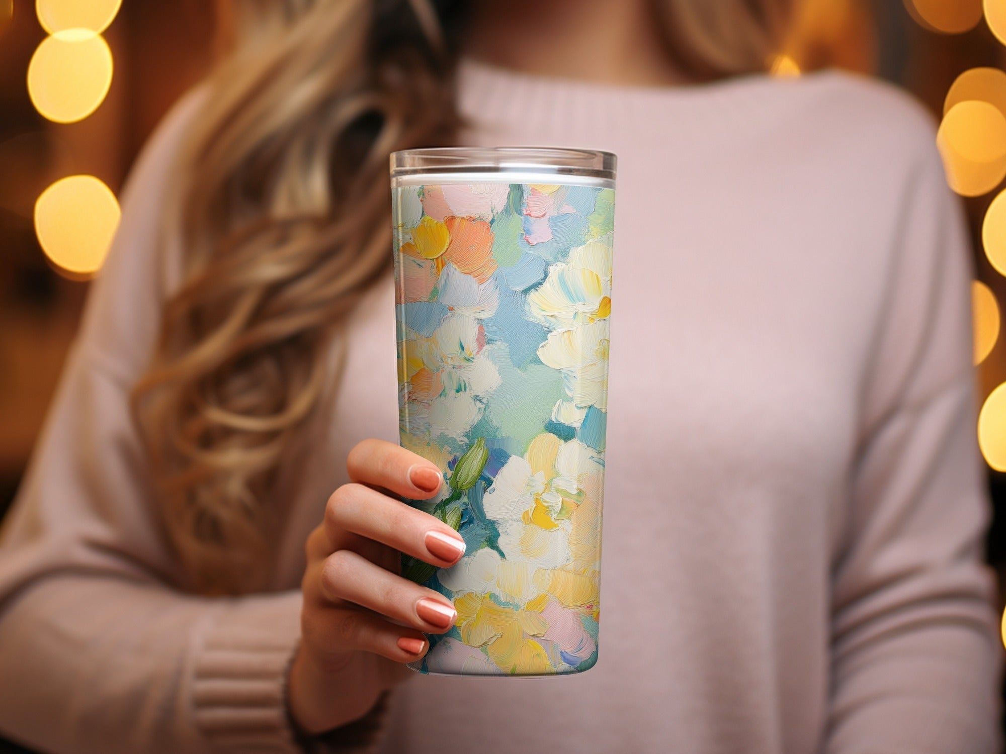 Seamless Acrylic Floral Impressionistic Fine Art Painting - Moore and Mountain