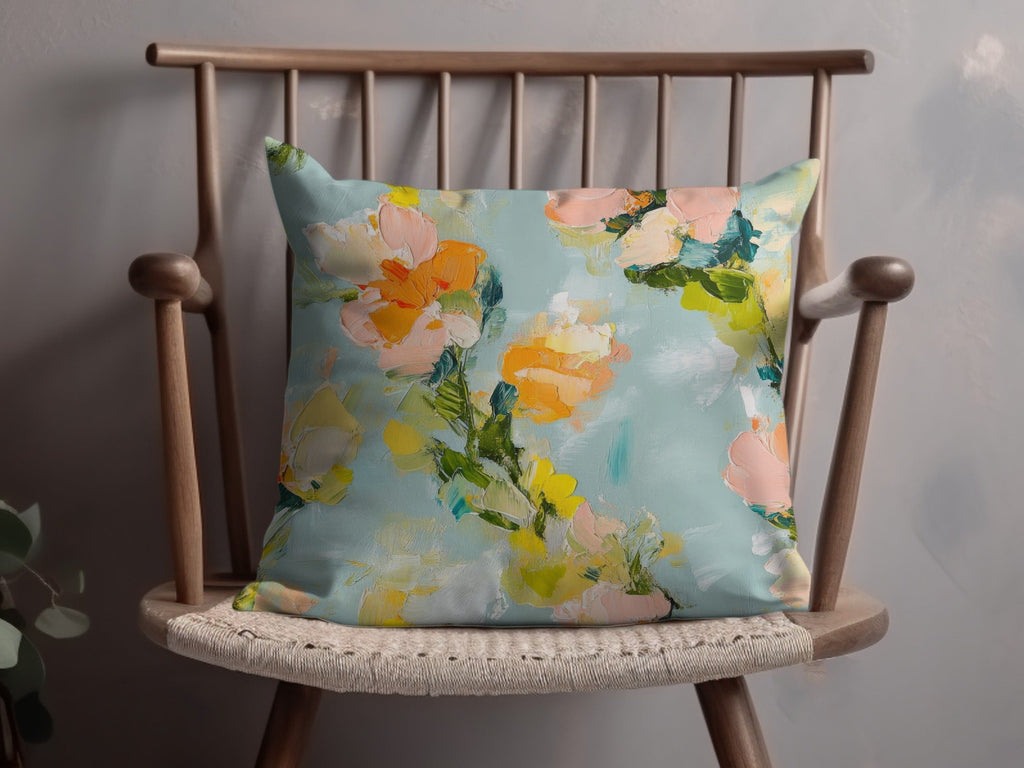 Seamless Acrylic Floral Impressionistic Painting Digital - Moore and Mountain